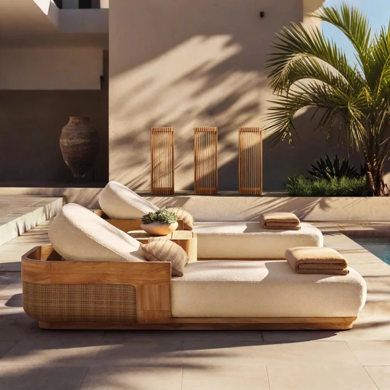 Outdoor Daybed Furniture - Zestaw leżaków i leżaków zewnętrznych Sun