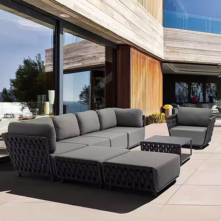 Outdoor Furniture Luxury - # Luksusowy rattanowy aluminiowy zestaw mebli