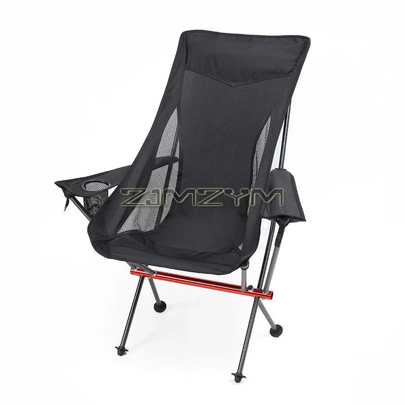 Outdoor Furniture Polywood - Krzesło kempingowe z wysokim oparciem, przenośne