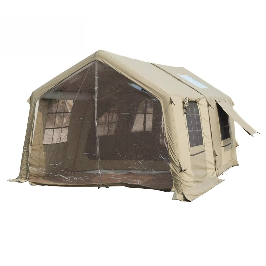 Outdoor Furniture Year Round - Zielony, całoroczny, bawełniany namiot dmuchany na