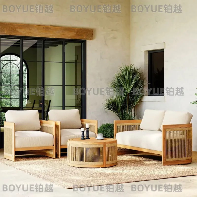 Zestaw mebli ogrodowych z drew – Rattan Lounge Set recenzja i cena