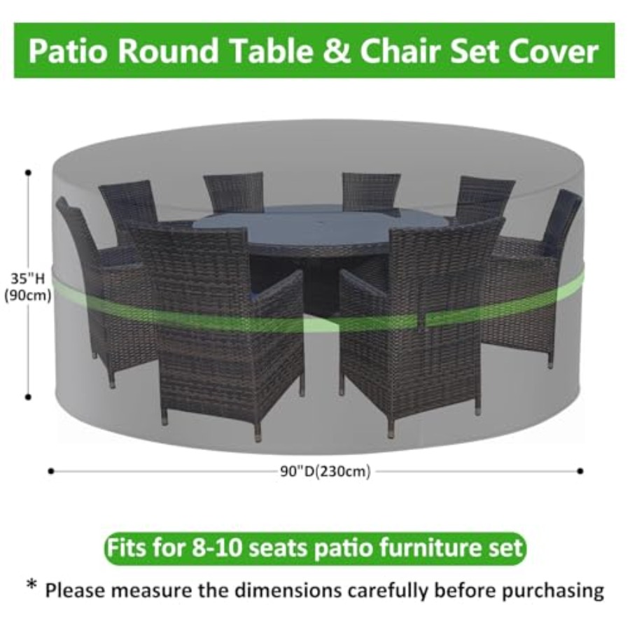 Okrągłe pokrowce na meble ogro – Outdoor Furniture Covers Waterproof recenzja i cena