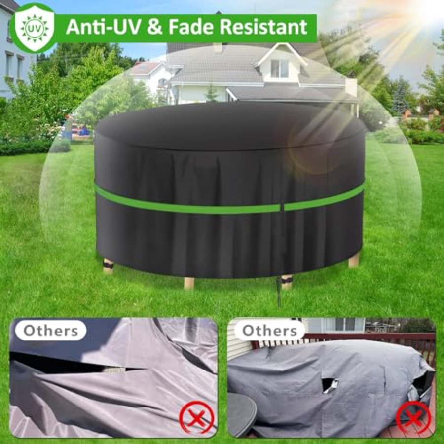 Okrągłe pokrowce na meble ogro – Outdoor Furniture Covers Waterproof recenzja i cena