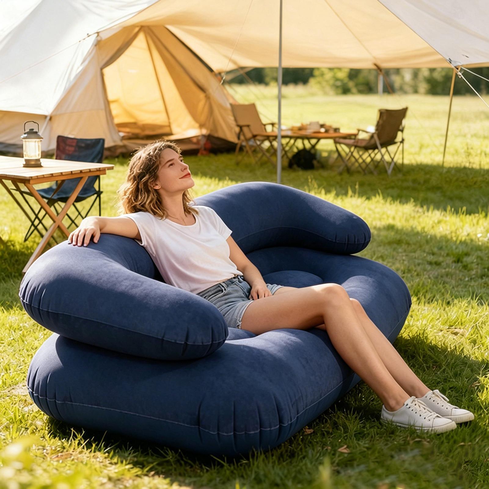 Dwuosobowa dmuchana sofa, wytr – Outdoor Furniture Heavy recenzja i cena