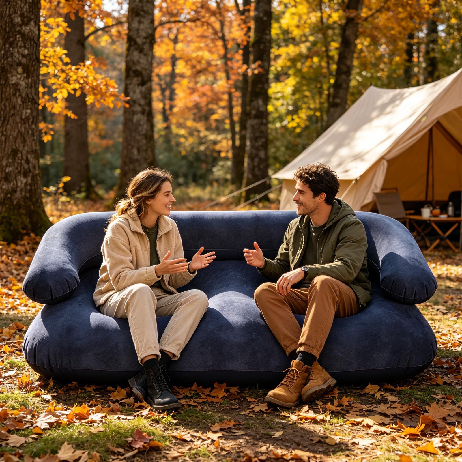 Dwuosobowa dmuchana sofa, wytr – Outdoor Furniture Heavy recenzja i cena
