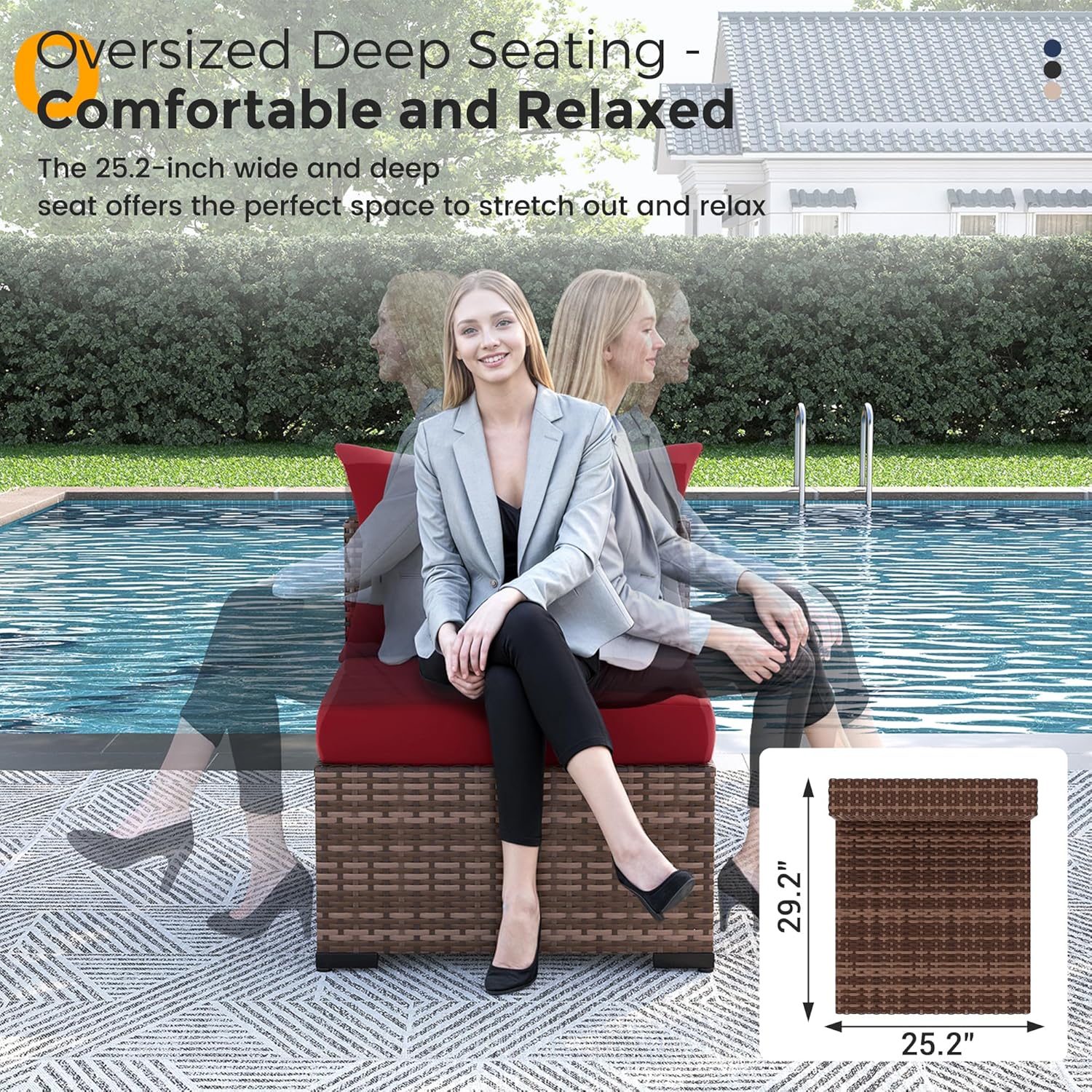 8-częściowy zestaw mebli ogrod – Outdoor Furniture Fire Table recenzja i cena