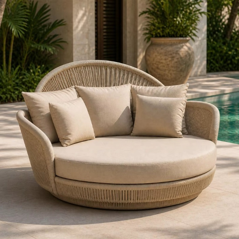 Zewnętrzny leżak z rattanu z p – Outdoor Furniture Without Cushions recenzja i cena