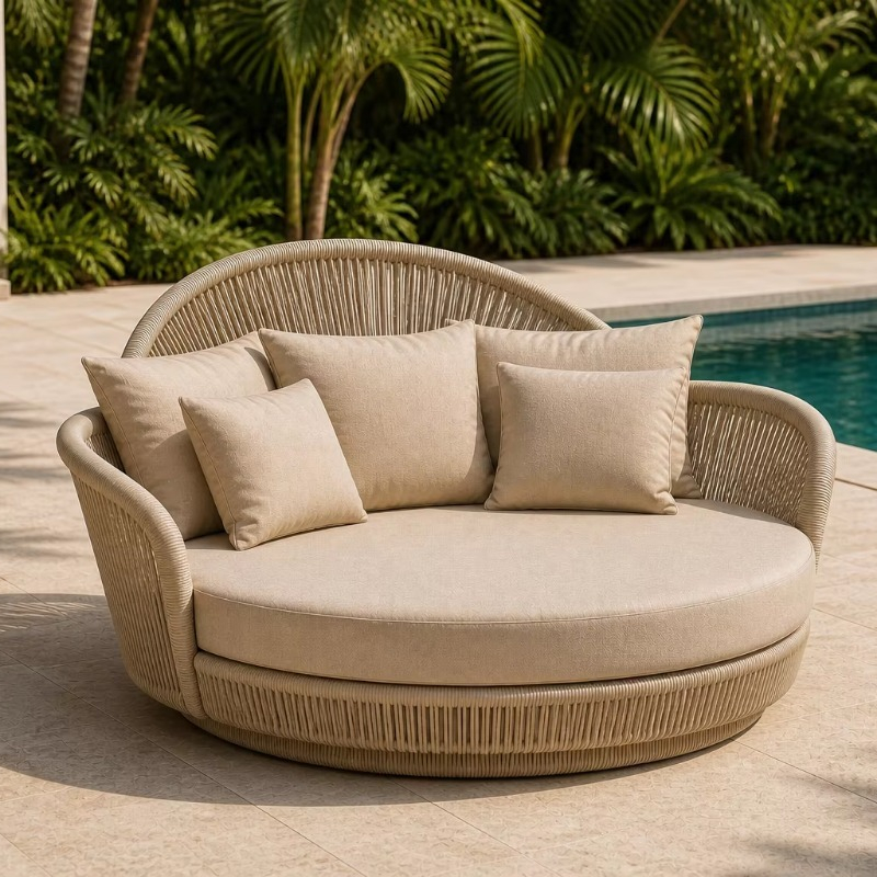Zewnętrzny leżak z rattanu z p – Outdoor Furniture Without Cushions recenzja i cena
