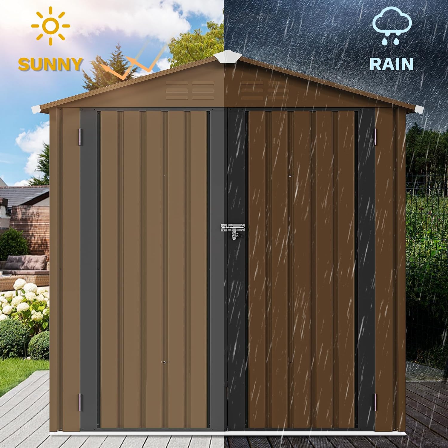 Metalowy schowek ogrodowy 6x4  – Outdoor Furniture Heavy recenzja i cena