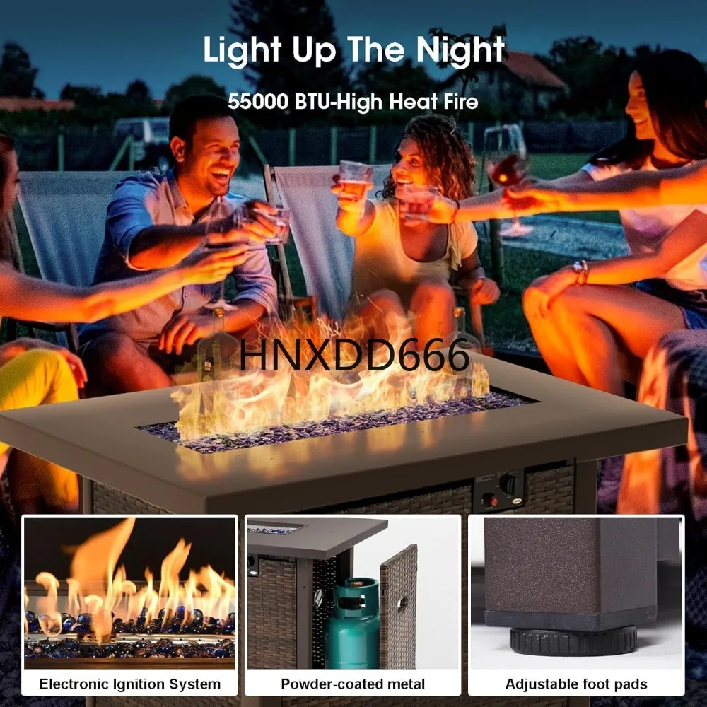 7-częściowy zestaw mebli ogrod – Outdoor Furniture Fire Table recenzja i cena