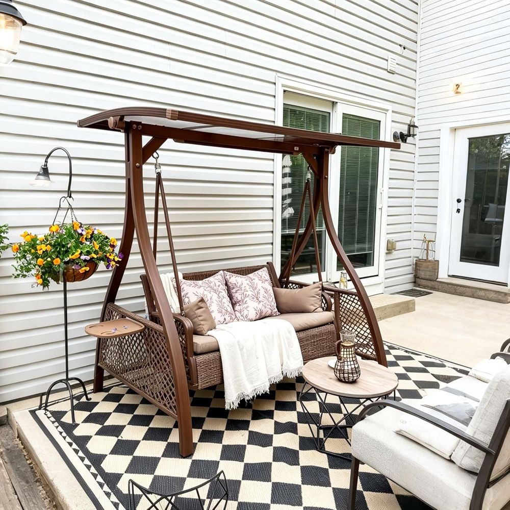 Huśtawka ogrodowa na patio dla – Outdoor Furniture Without Cushions recenzja i cena