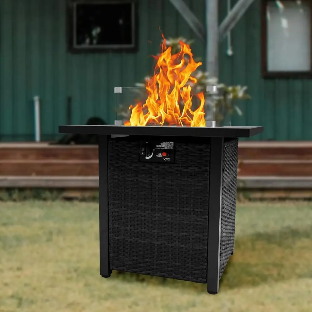 Wiklinowy zestaw mebli ogrodow – Outdoor Furniture Fire Table recenzja i cena