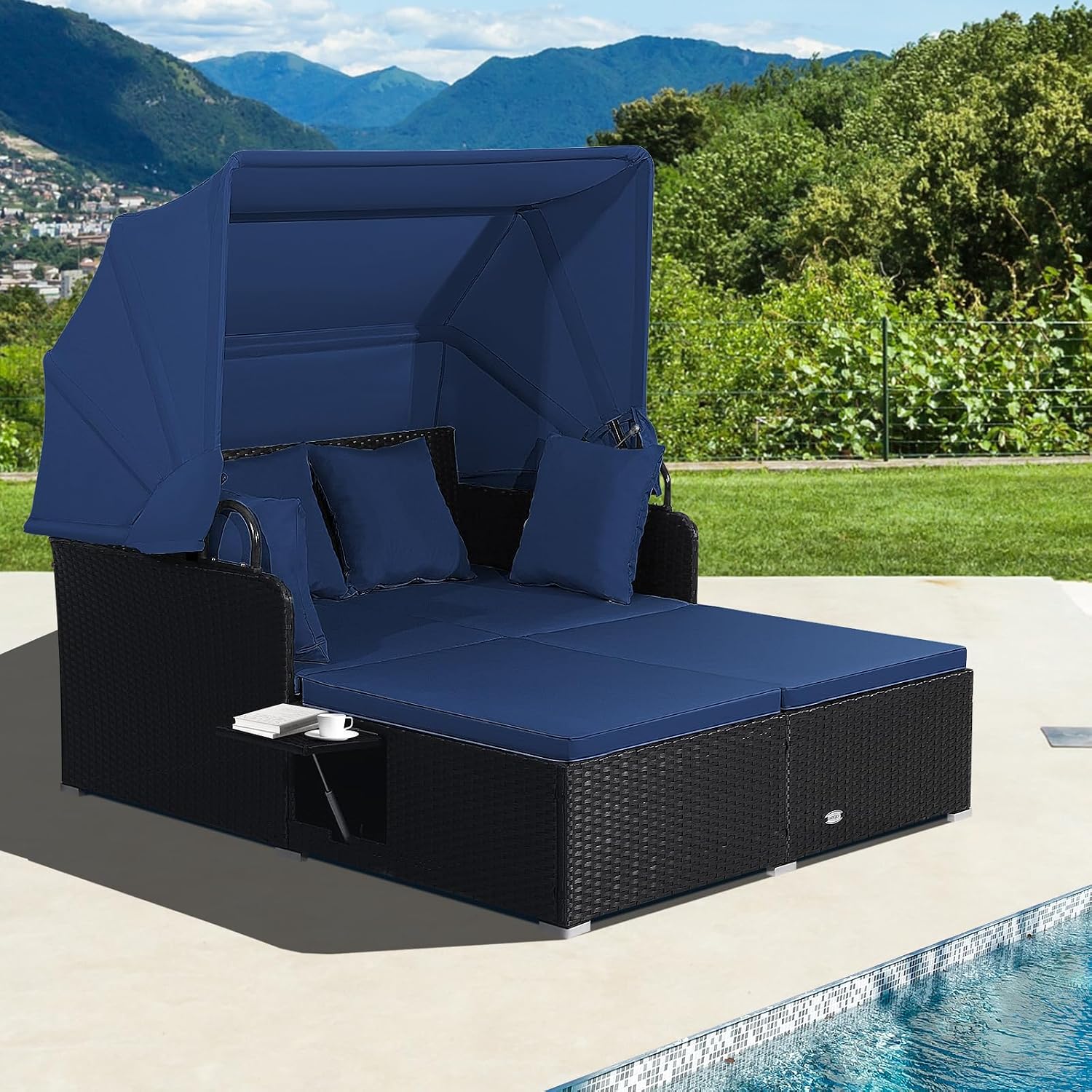 Leżanka ogrodowa z wysuwanym b – Outdoor Daybed Furniture recenzja i cena