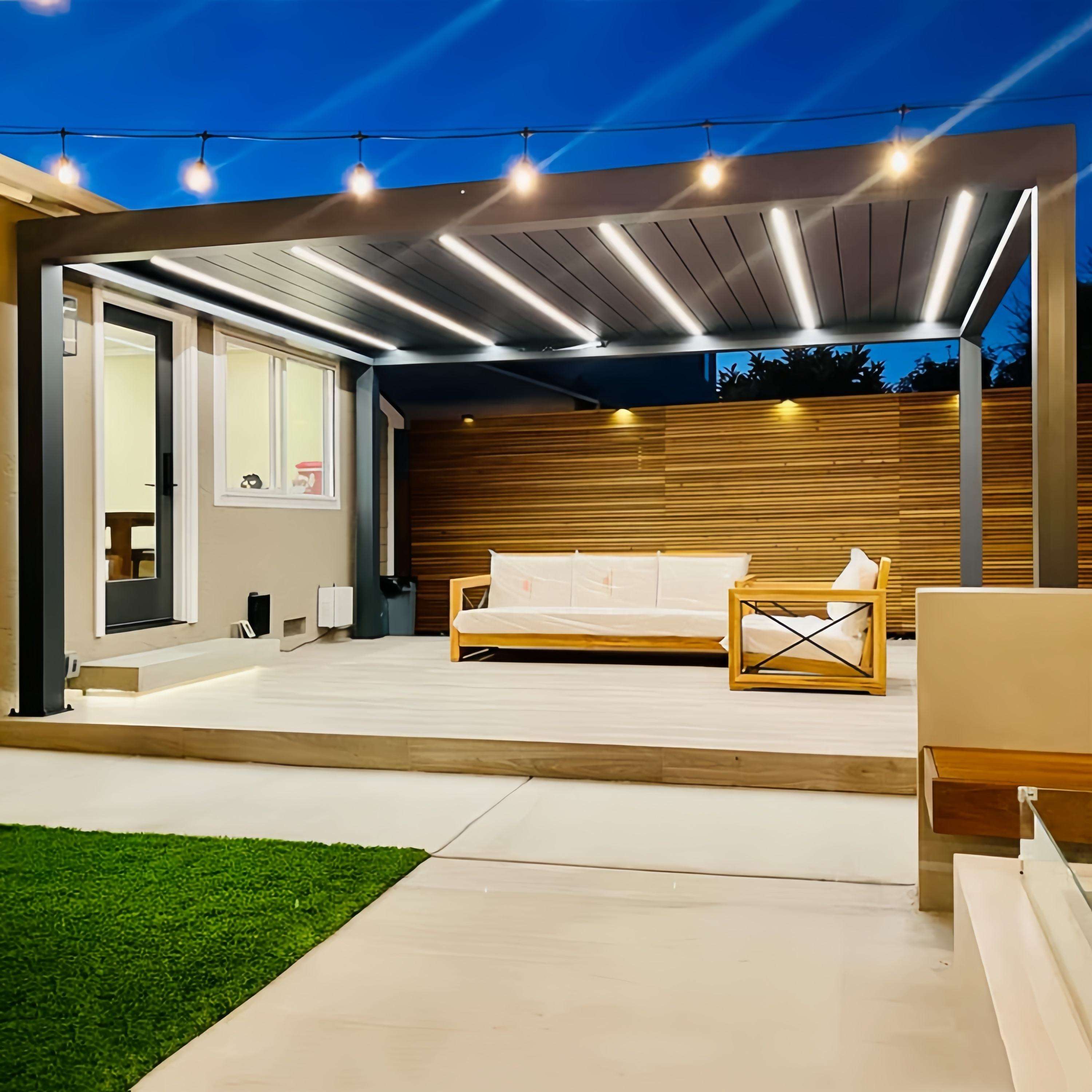 Niedrogi, prostokątny altan z  – Outdoor Furniture Metal recenzja i cena