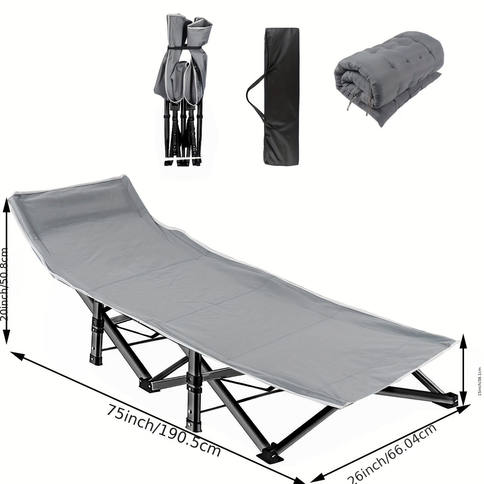 Wytrzymałe składane łóżko kemp – Outdoor Daybed Furniture recenzja i cena