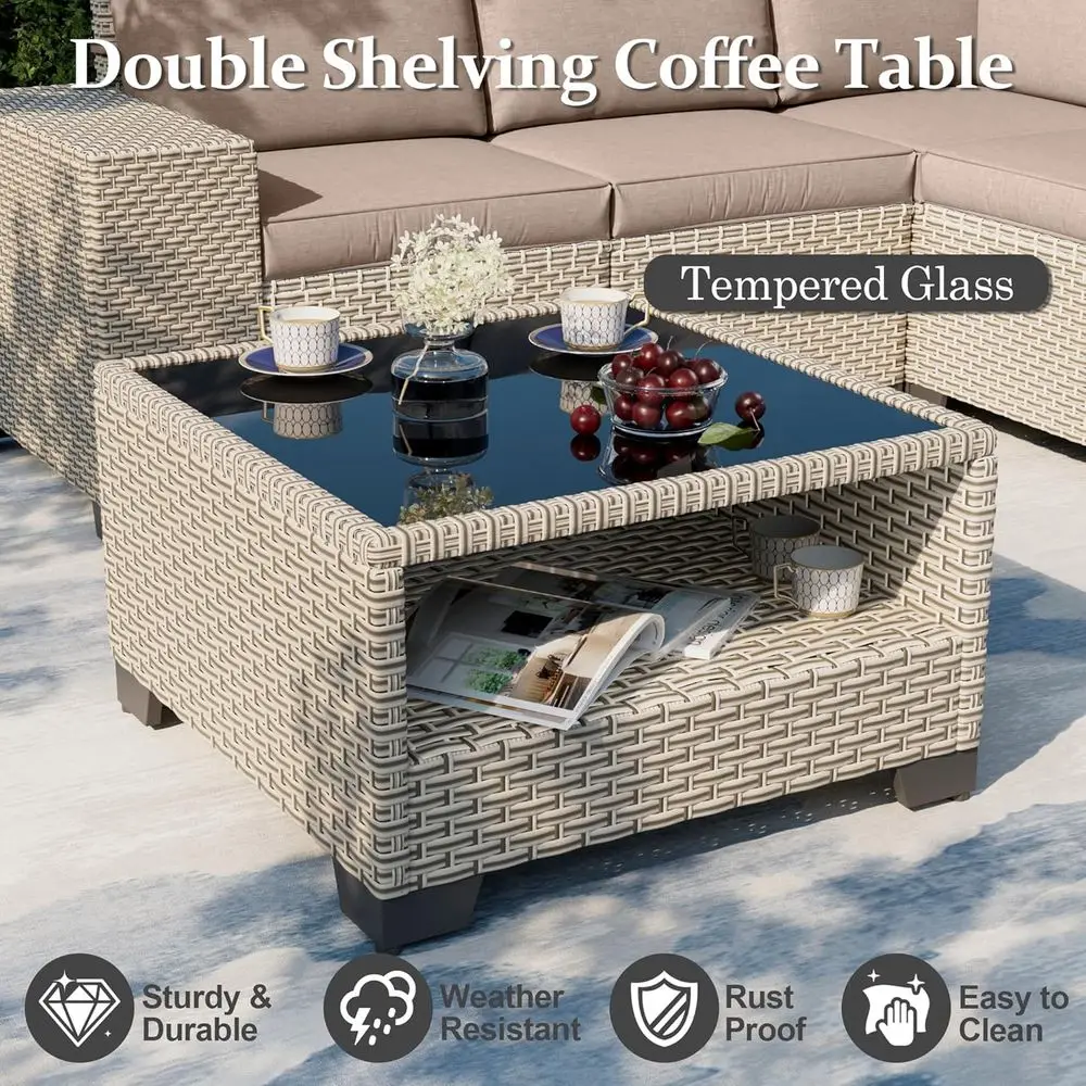 7-częściowy zestaw mebli ogrod – Outdoor Furniture Fire Table recenzja i cena
