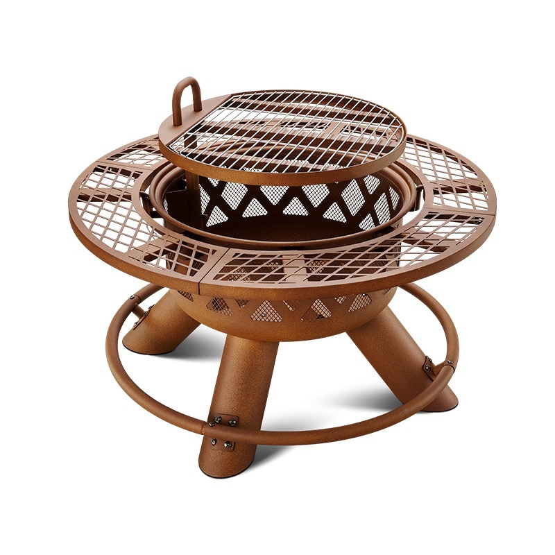 Nowoczesny, przenośny grill i  – Outdoor Furniture Fire Table recenzja i cena