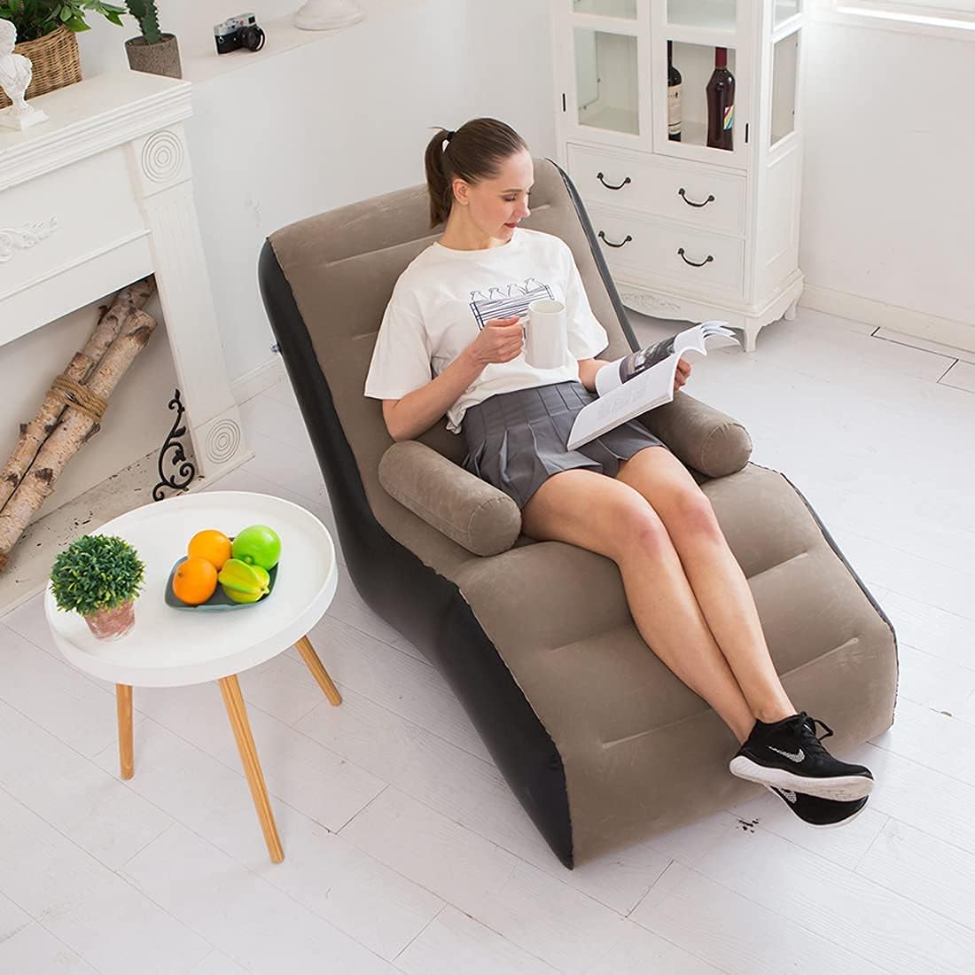 Składana dmuchana sofa, nadmuc – Outdoor Daybed Furniture recenzja i cena