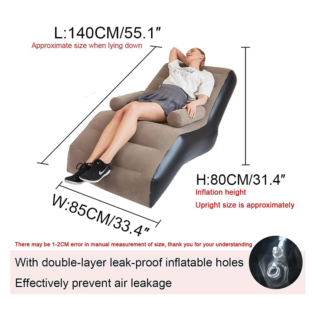 Składana dmuchana sofa, nadmuc – Outdoor Daybed Furniture recenzja i cena