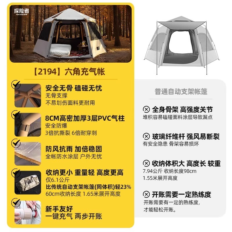 Namiot dmuchany Explorer do bi – Rattan Lounge Set recenzja i cena