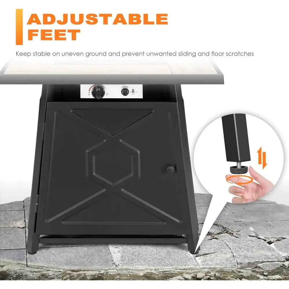 5-częściowy zestaw mebli ogrod – Outdoor Furniture Fire Table recenzja i cena
