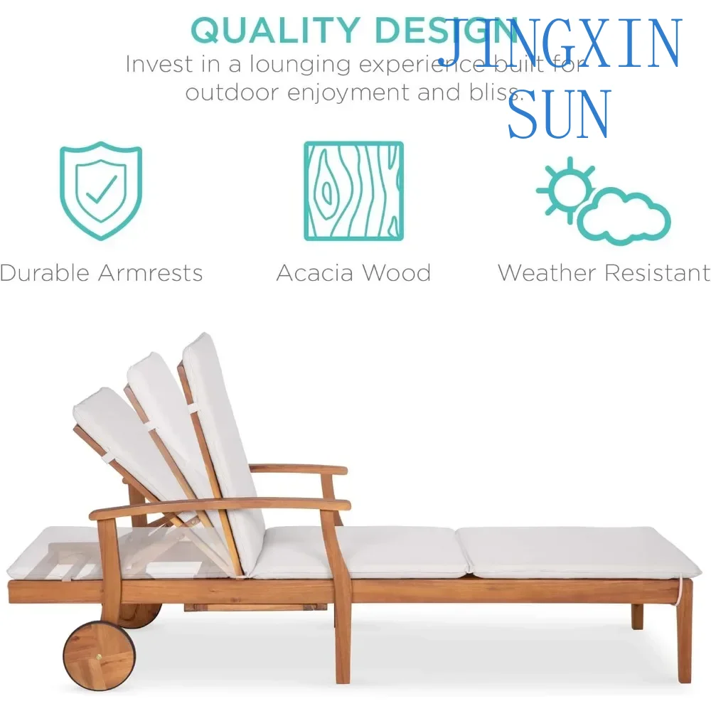 Leżak z drewna akacjowego 79x2 – Outdoor Furniture Without Cushions recenzja i cena
